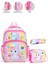 Soft Unicorn Okul Çantası + Beslenme + Kalemlik + Kız Sırt Çantası Atcık Çanta 1