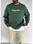 Abluka Online Oversize Respective Sweatshirt Yeşil 1