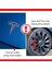 Tesla Model Y Özel Kesim Logo Seti - Direksiyon Ön Arka Jantlar ve Sensörler Için 8'lu Tesla Logo Sticker Seti ( Simli Mor ) 3