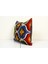 Renkli Geometric Desenli Kadife Ikat Yastık Kılıfı 3