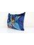 Mavi Renkli Insan Motifli Kadife Ikat Yastık Kılıfı 3