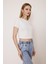 Basic Beyaz Crop T-Shirt - BGB05 3