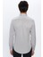 Erkek Slim Fit Dar Kesim Pamuklu Kolay Ütü Gri Düğmeli Yaka Gömlek 5