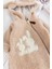 Tavşan Işlemeli Kapüşonlu Welsoft Peluş Kışlık Kız/erkek Bebek Tulum 4