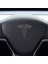 Tesla Model Y Özel Kesim Logo Seti - Direksiyon Ön Arka Jantlar ve Sensörler Için 8'lu Tesla Logo Sticker Seti (Simli Siyah) 4