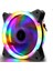 Molex Girişli Sessiz Renkli Fan 12CM Rainbow Kasa Fanı Rgb 120MM Fan 3