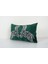 Yeşil Hayvan Motifli Kadife Ikat Yastık Kılıfı 3