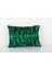 Yeşil Renkli Kadife Ikat Yastık Kılıfı 1