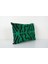 Yeşil Renkli Kadife Ikat Yastık Kılıfı 2