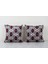 Geometric Desenli Kadife Ikat Yastık Kılıfı 1