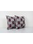 Geometric Desenli Kadife Ikat Yastık Kılıfı 2