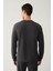 Erkek Antrasit Bisiklet Yaka Baskılı Soft Touch Sweatshirt A41Y1224 4