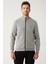 Erkek Gri Soft Touch Dik Yaka Sweatshirt A32Y1203 3