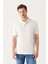 Erkek Beyaz Polo Yaka T-shirt %100 Pamuk Serin Tutan Regular Fit E001004 2