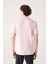 Erkek Açık Pembe 3 Düğmeli %100 Mısır Pamuğu Polo Yaka T-Shirt B001027 4