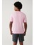 Erkek Pembe Bisiklet Yaka Garment Dyed T-Shirt A41Y5074 4