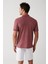 Erkek Bordo Kıvrılmaz Yaka Cepli 2 Düğmeli Polo Yaka T-Shirt E001031 4