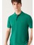 Erkek Yeşil Polo Yaka T-shirt %100 Pamuk Serin Tutan Regular Fit E001004 1