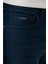 Erkek İndigo Eskitme Yıkama Esnek  Jean Pantolon B003521 6