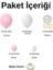 Balon Seti Beyaz-Pembe-Şeffaf 60 Lı Balon Zinciri Seti 2