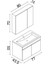 Tokyo 80 cm Mdf Banyo Dolabı Seti 5