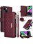 IPhone 13 Kart Yuvaları Kayış Darbeye Dayanıklı Cüzdan Için Flip Case (Yurt Dışından) 1