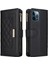 IPhone 12 Için Flip Case Pro Max Kart Yuvaları Kayış Cüzdan Darbeye (Yurt Dışından) 3