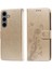 Galaxy S24 Deri Cardyuvaları Çiçek Flip Case Için Flip Case (Yurt Dışından) 2