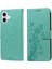 IPhone 16 Için Flip Case Artı Çiçek Flip Kart Yuvaları Deri (Yurt Dışından) 3