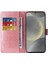 Galaxy S24 Deri Cardyuvaları Çiçek Flip Case Için Flip Case (Yurt Dışından) 4