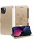 IPhone 14 Deri Çiçek Flip Kart Yuvaları Için Flip Case (Yurt Dışından) 5