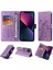 IPhone 13 Mini Çiçek Kart Yuvaları Deri Flip Case Için Flip Case (Yurt Dışından) 5