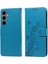 Galaxy S24 Deri Cardyuvaları Çiçek Flip Case Için Flip Case (Yurt Dışından) 2