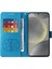 Galaxy S24 Deri Cardyuvaları Çiçek Flip Case Için Flip Case (Yurt Dışından) 5