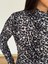 Kadın Drapeli Leopar Desenli Bluz 3