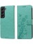 Galaxy S21 Flip Deri Çiçek Kart Yuvaları Için Flip Case (Yurt Dışından) 2