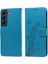 Galaxy S21 Flip Deri Çiçek Kart Yuvaları Için Flip Case (Yurt Dışından) 1