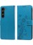 Galaxy S23 Deri Flip Kart Yuvaları Çiçek Için Flip Case (Yurt Dışından) 1