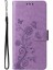 Galaxy S24 Deri Cardyuvaları Çiçek Flip Case Için Flip Case (Yurt Dışından) 2