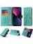 IPhone 14 Deri Çiçek Flip Kart Yuvaları Için Flip Case (Yurt Dışından) 4