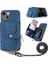 IPhone 15 Için Kılıf Artı Premium Deri Ayarlanabilir Kordon 7 Kart Yuvaları (Yurt Dışından) 1