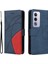 Oppo A3 Pro 5g Için Flip Case Dikiş Renk Deri Cüzdan Kickstand Flip (Yurt Dışından) 1