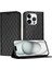 IPhone 16 Için Kılıf Pro Max Cüzdan Iş Manyetik Kabuk Flip Kart Yuvaları (Yurt Dışından) 1