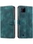 Realme C20 Manyetik Pu Deri Kickstand Bilek Kayışı Cüzdan Için Flip Case (Yurt Dışından) 5