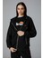 Fermuarlı Kapüşonlu Kadın Sweat EF171-BK 1