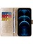 IPhone 12 Için Flip Case Pro Max Flip Çiçek Cardyuvaları Deri (Yurt Dışından) 4