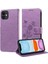 IPhone 12 Mini Flip Deri Çiçek Kart Yuvaları Için Flip Case (Yurt Dışından) 4