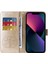 IPhone 13 Için Flip Case Çiçek Çevirme Deri Kart Yuvaları (Yurt Dışından) 4