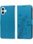 IPhone 16 Için Flip Case Artı Çiçek Flip Kart Yuvaları Deri (Yurt Dışından) 3