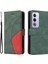 Oppo A3 Pro 5g Için Flip Case Dikiş Renk Deri Cüzdan Kickstand Flip (Yurt Dışından) 5